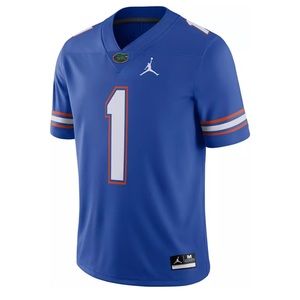 Jordan Men's Florida Gators #1 Blue Dri-FIT Game Football Jersey